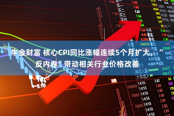 牛金财富 核心CPI同比涨幅连续5个月扩大，“反内卷”带动相关行业价格改善